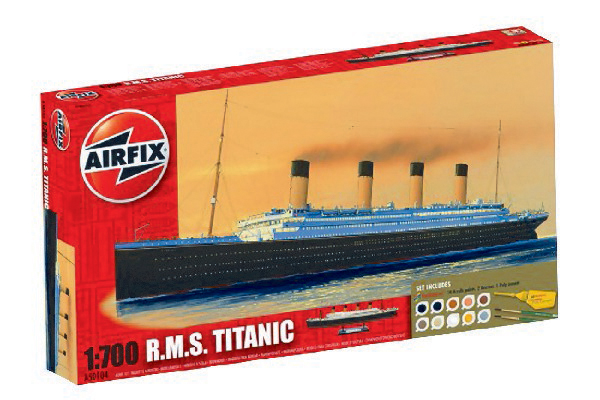 RC Radiostyrt Modellbåt - Titanic - Airfix - 1:700 - Inkl. färg mm