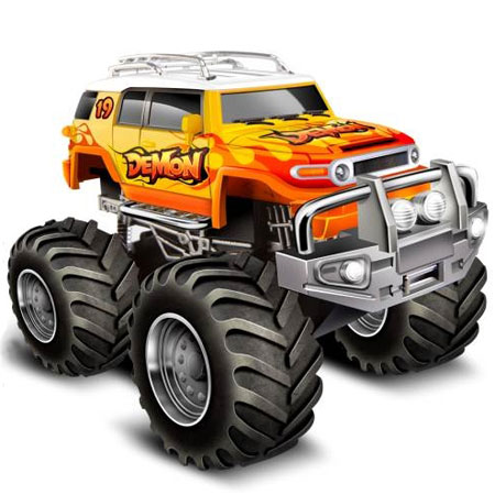 Bild p� Rc bilar - 1:43 - TopRaiders Monster Truck Deamon - RTR