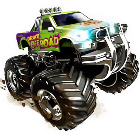 Thumbnail 734 f�r Rc bilar - 1:43 - TopRaiders Monster Truck Off Road - RTR