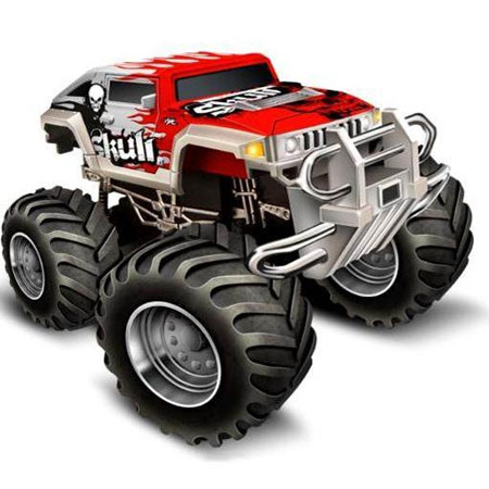 Thumbnail 734 f�r Rc bilar - 1:43 - TopRaiders Monster Truck Skull - RTR