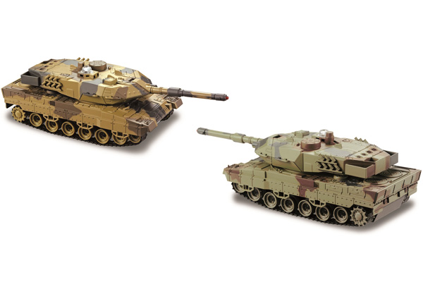 Radiostyrda Tanks - 1:24 - TechToys Battletanks 2 - 2,4GHz - RTR