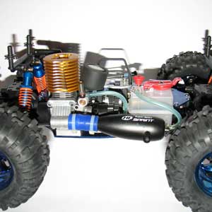 Metanol bil - 1:10 - Turbolent 4wd - 18Cxp - 2,4Ghz - RTR