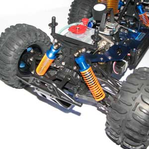 Metanol bil - 1:10 - Turbolent 4wd - 18Cxp - 2,4Ghz - RTR