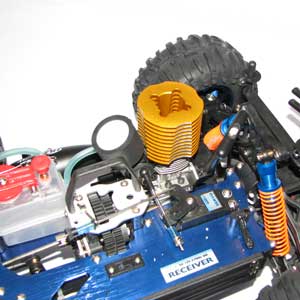 Metanol bil - 1:10 - Turbolent 4wd - 18Cxp - 2,4Ghz - RTR