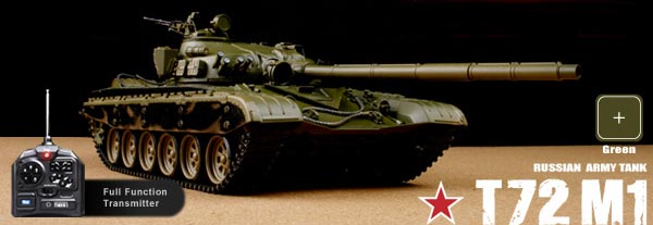 Bild p� Radiostyrd stridsvagn - 1:24 - VsTank Pro Airsoft - T72 M1 - RTR