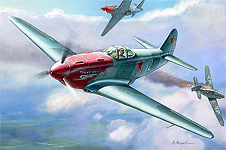 RC Radiostyrt Modellflygplan - Yak-3 Soviet Fighter - Zvezda - 1:48