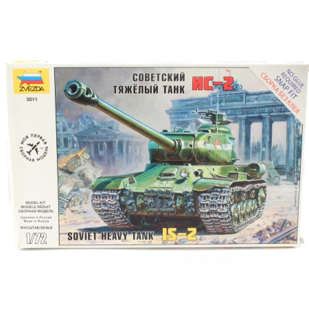 RC Radiostyrt Byggsats Stridsvagn - JS-2 Stalin Heavy tank SNAP - 1:72 - Zvezda