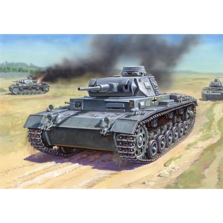 Byggsats Stridsvagn - German TANK PANZER III - SNAP - 1:100 - Zvezda