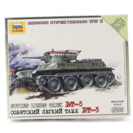 RC Radiostyrt Byggsats Stridsvagn - BT-5 - SNAP - 1:100 - Zvezda