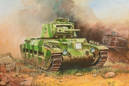 Byggsats Stridsvagn - Matilda II medium tank - snap - 1:100 - Zvezda