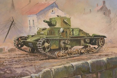 Byggsats Stridsvagn - British light tank Matilda MK I - 1:100 - Zvezda